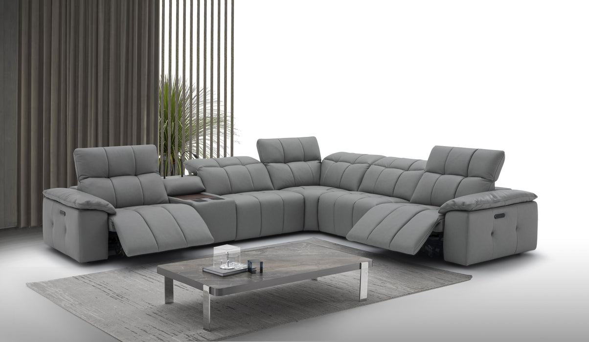 J & M Furniture Beaumont Leather Sectional