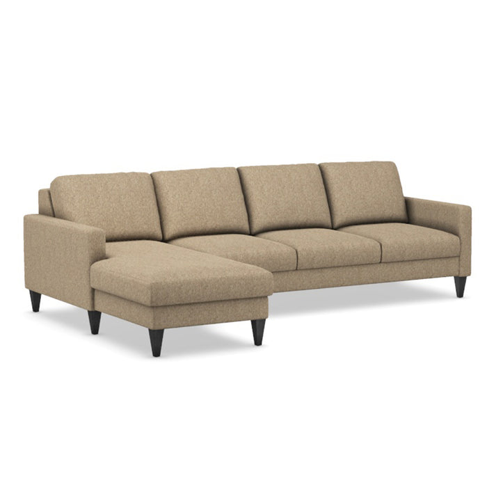 Slofa The Bliss Sectional Sleeper Sofa by Omnia Leather (with Storage Chaise on the LEFT)