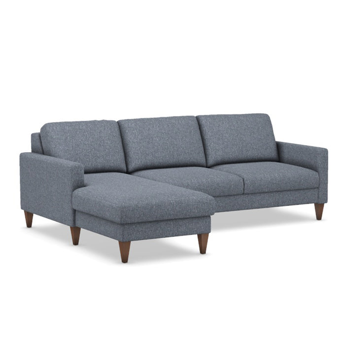 Slofa The Bliss Sectional Sleeper Sofa by Omnia Leather (with Storage Chaise on the LEFT)
