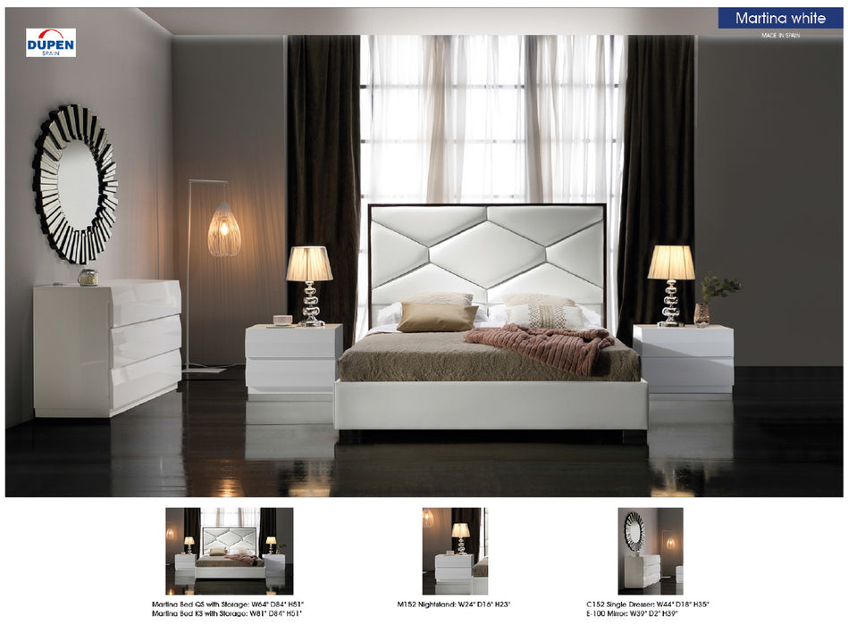 ESF Dupen Spain Martina Bedroom Storage White, M152, C152, E100 SET p9956