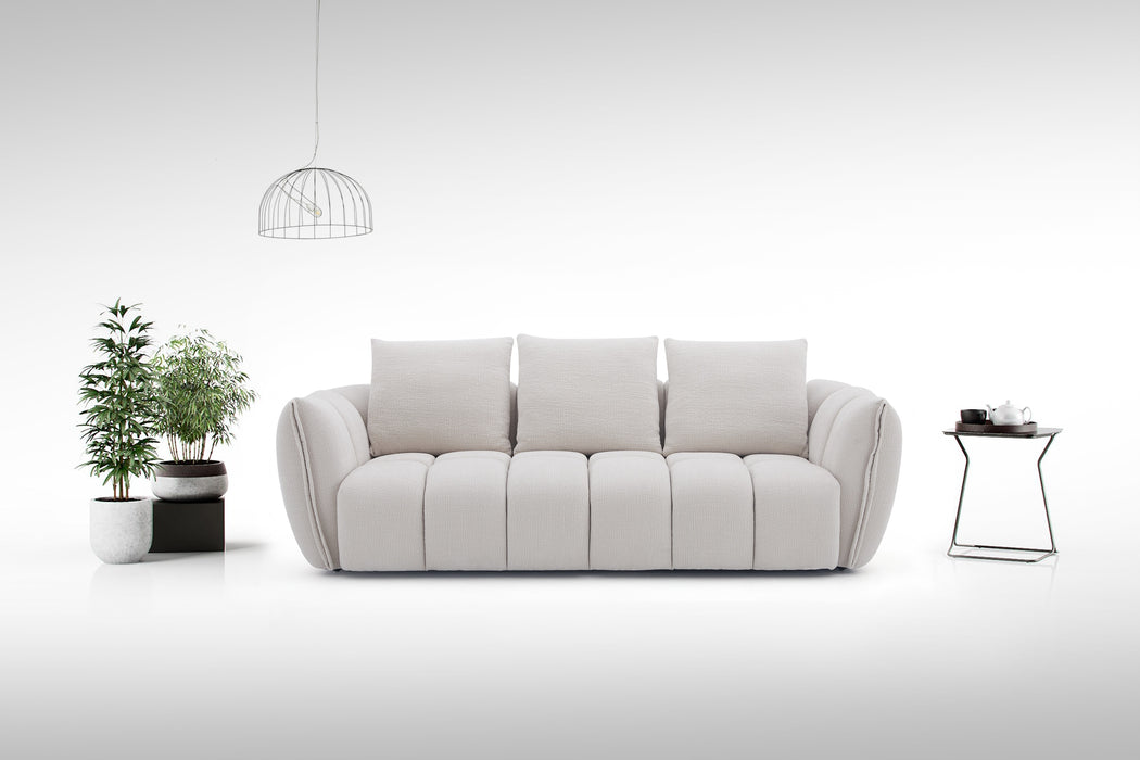 J & M Furniture Lennox Loveseat In Light Grey