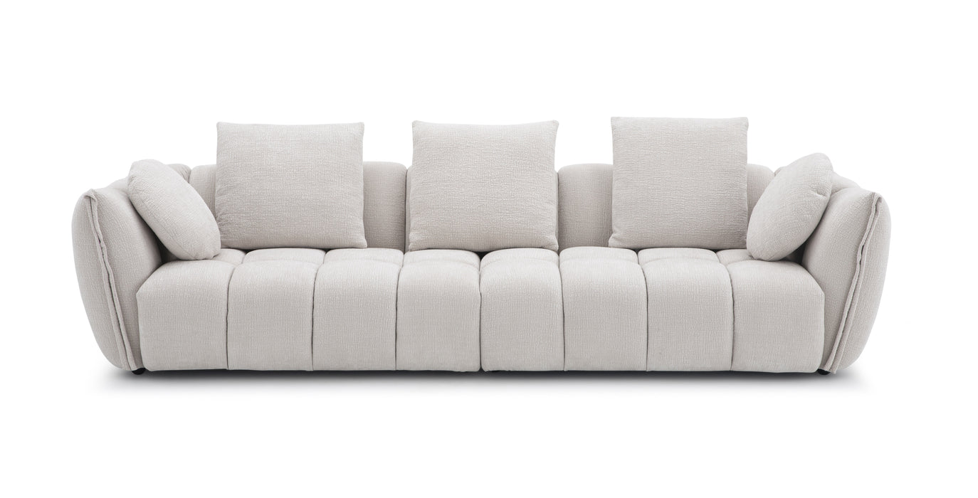 J & M Furniture Lennox Sofa in Light Grey