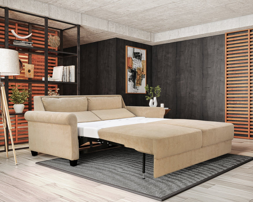 Slofa The Cozy Sectional Sleeper Sofa by Omnia Leather (with Storage Chaise on the RIGHT)
