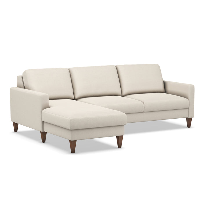 Slofa The Cozy Sectional Sleeper Sofa by Omnia Leather (with Storage Chaise on the LEFT)