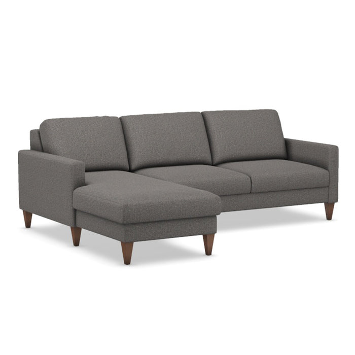 Slofa The Cozy Sectional Sleeper Sofa by Omnia Leather (with Storage Chaise on the LEFT)