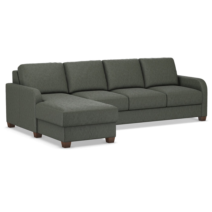 Slofa The Dove Sectional Sleeper Sofa by Omnia Leather (with Storage Chaise on the LEFT)