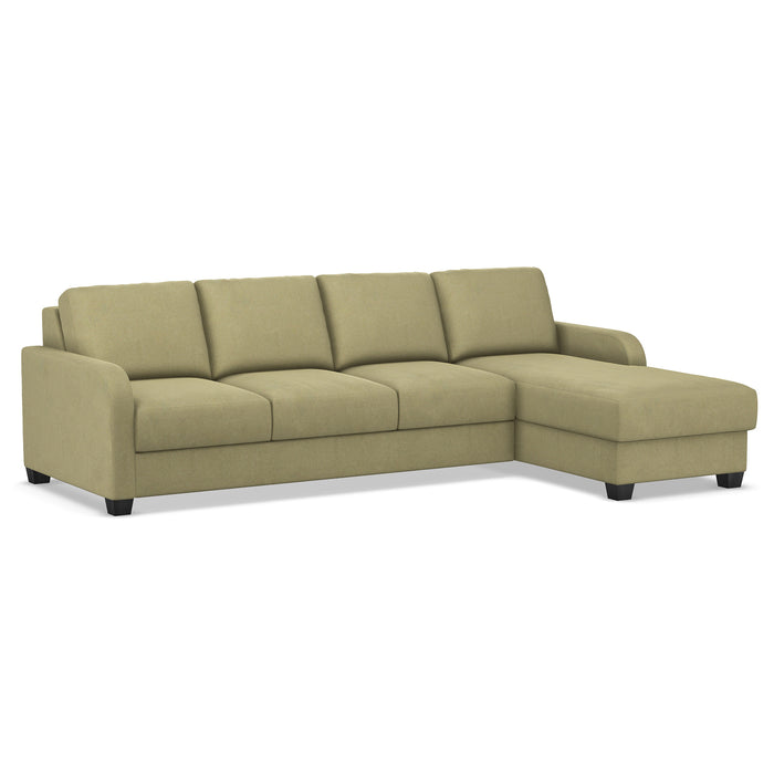 Slofa The Dove Sectional Sleeper Sofa by Omnia Leather (with Storage Chaise on the RIGHT)