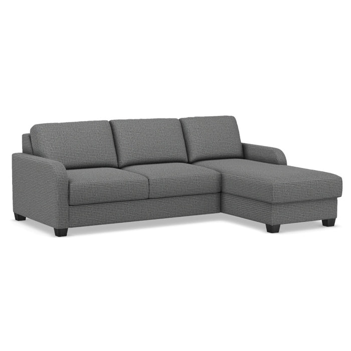 Slofa The Dove Sectional Sleeper Sofa by Omnia Leather (with Storage Chaise on the RIGHT)