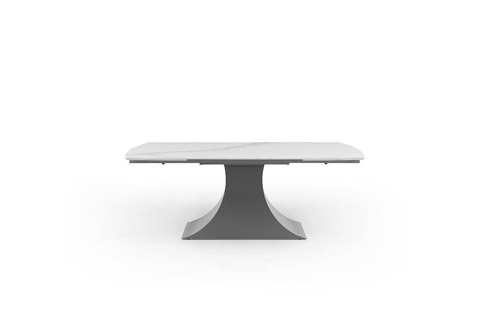 9437 Dining Table w/6 Swivel Chairs in Grey (1218)