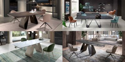 Papallona Dining tables with Wendy chairs