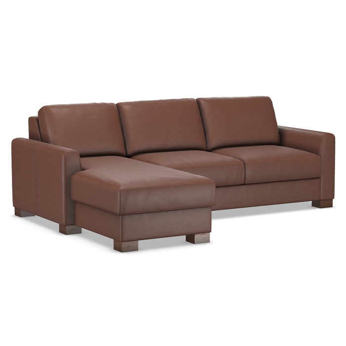 Slofa The Eden Sectional Sleeper Sofa by Omnia Leather (with Storage Chaise on the LEFT)
