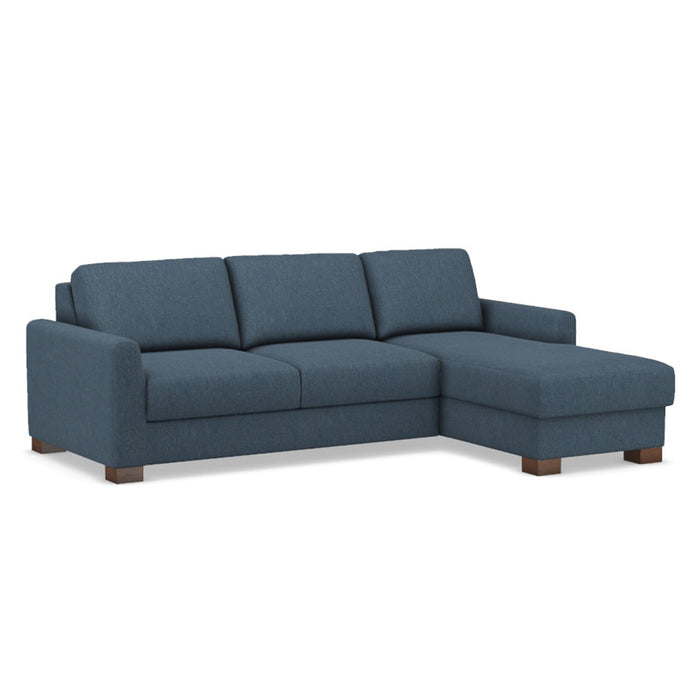 Slofa The Eden Sectional Sleeper Sofa by Omnia Leather (with Storage Chaise on the RIGHT)