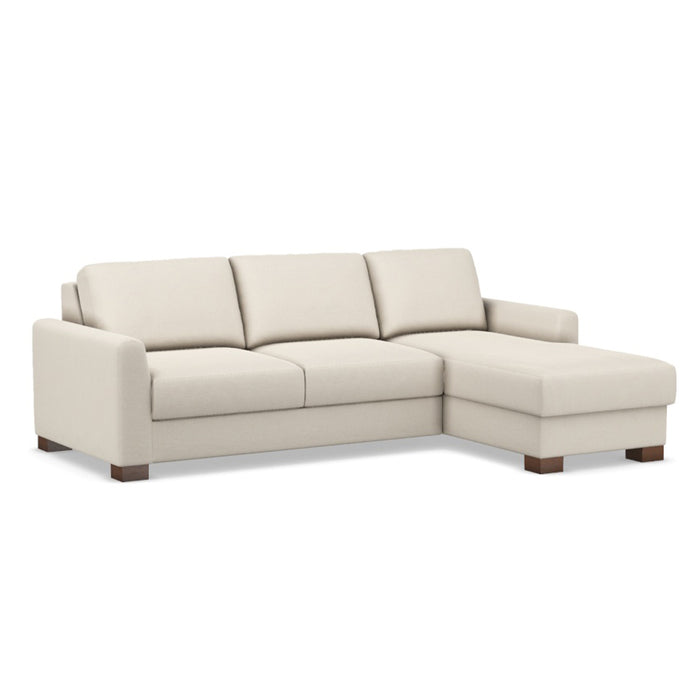 Slofa The Eden Sectional Sleeper Sofa by Omnia Leather (with Storage Chaise on the RIGHT)