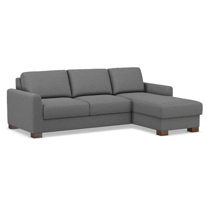 Slofa The Eden Sectional Sleeper Sofa by Omnia Leather (with Storage Chaise on the RIGHT)