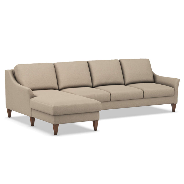 Slofa The Harmony Sectional Sleeper Sofa by Omnia Leather (with Storage Chaise on the LEFT)