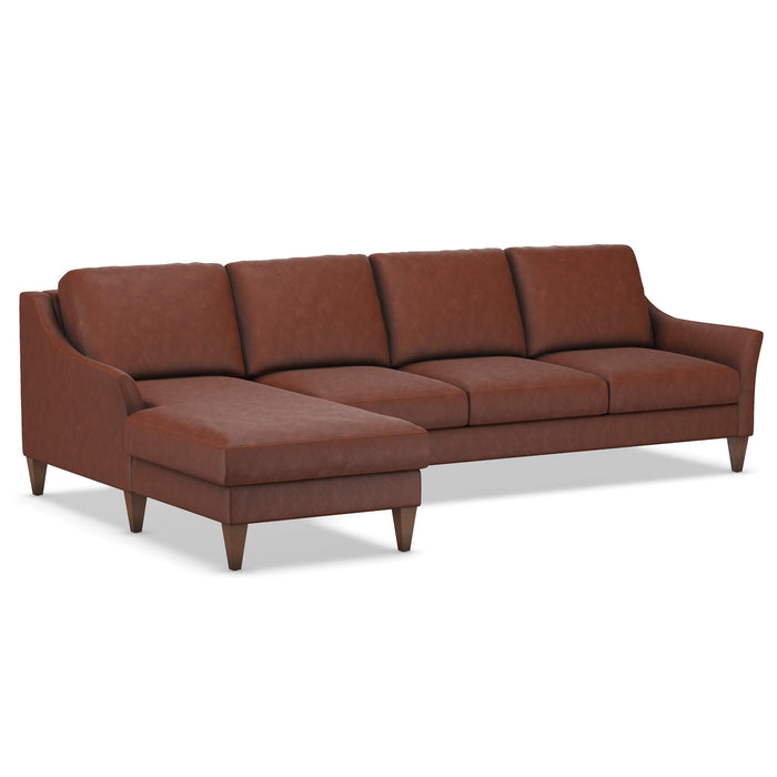 Slofa The Harmony Sectional Sleeper Sofa by Omnia Leather (with Storage Chaise on the LEFT)