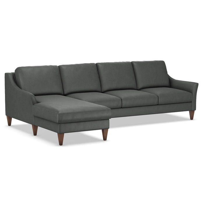 Slofa The Harmony Sectional Sleeper Sofa by Omnia Leather (with Storage Chaise on the LEFT)