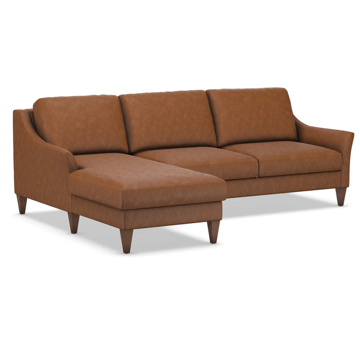 Slofa The Harmony Sectional Sleeper Sofa by Omnia Leather (with Storage Chaise on the LEFT)
