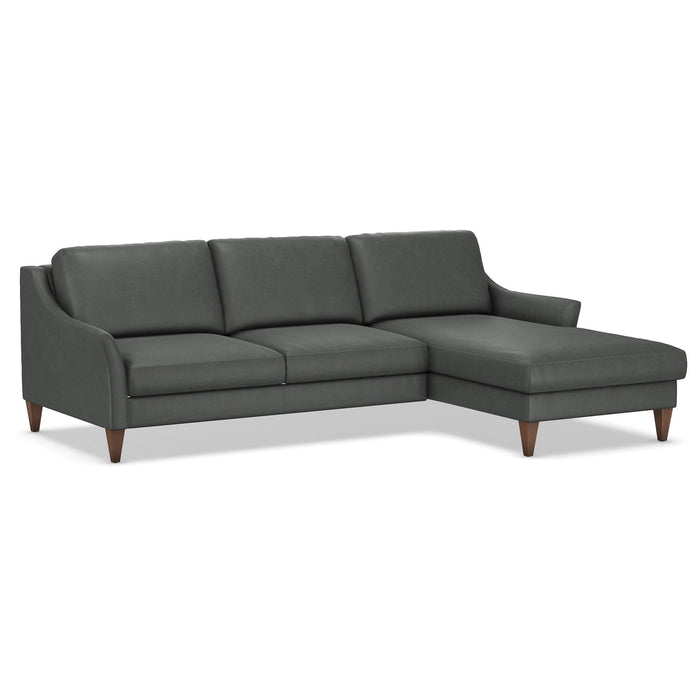 Slofa The Harmony Sectional Sleeper Sofa by Omnia Leather (with Storage Chaise on the RIGHT)