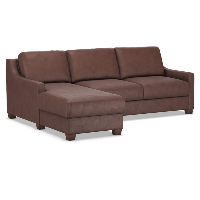 Slofa The Joy Sectional Sleeper Sofa by Omnia Leather (with Storage Chaise on the LEFT)