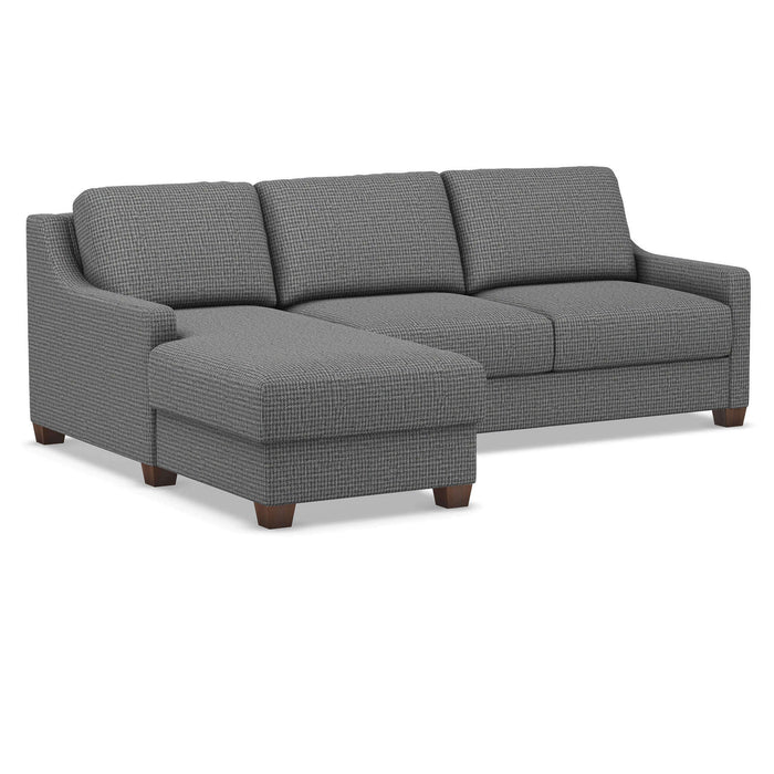 Slofa The Joy Sectional Sleeper Sofa by Omnia Leather (with Storage Chaise on the LEFT)