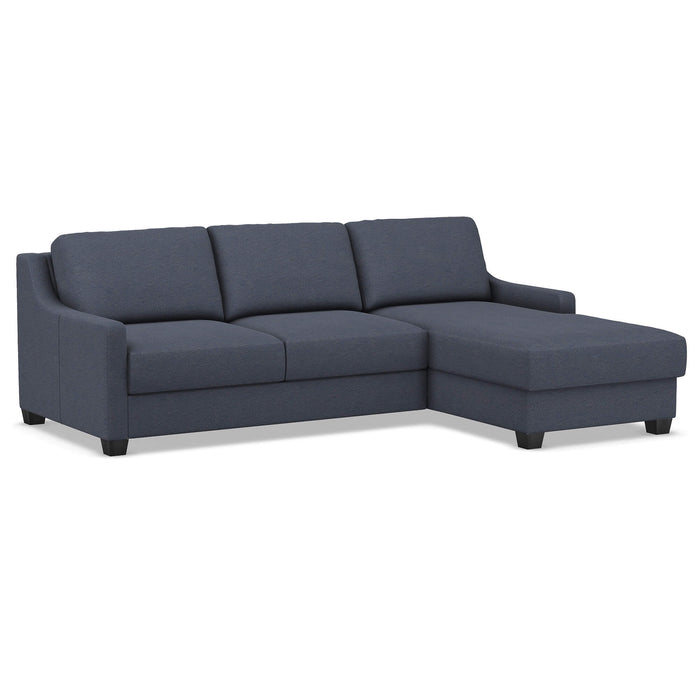 Slofa The Joy Sectional Sleeper Sofa by Omnia Leather (with Storage Chaise on the RIGHT)