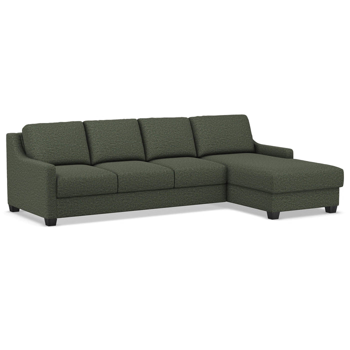 Slofa The Joy Sectional Sleeper Sofa by Omnia Leather (with Storage Chaise on the RIGHT)