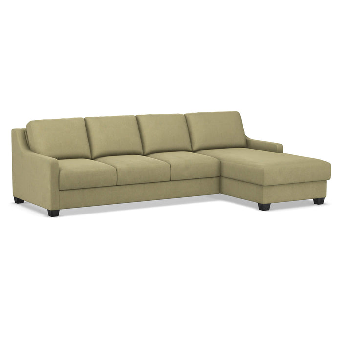 Slofa The Joy Sectional Sleeper Sofa by Omnia Leather (with Storage Chaise on the RIGHT)