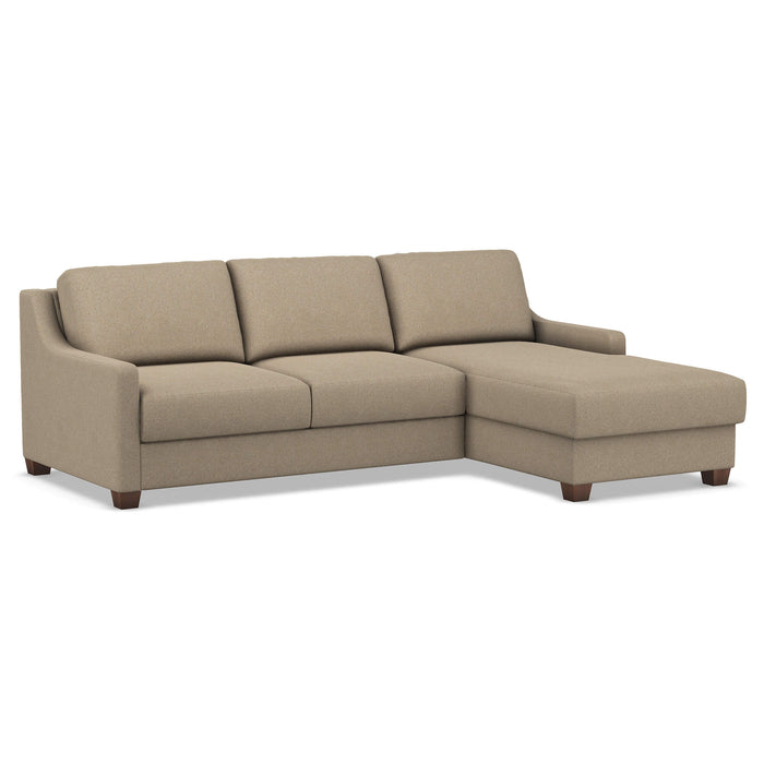 Slofa The Joy Sectional Sleeper Sofa by Omnia Leather (with Storage Chaise on the RIGHT)