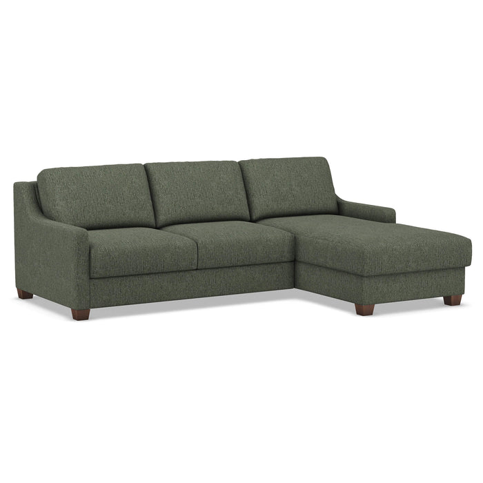 Slofa The Joy Sectional Sleeper Sofa by Omnia Leather (with Storage Chaise on the RIGHT)