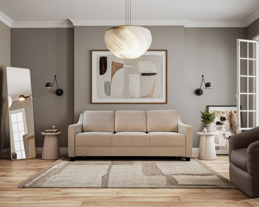 Slofa The Joy Sectional Sleeper Sofa by Omnia Leather (with Storage Chaise on the RIGHT)