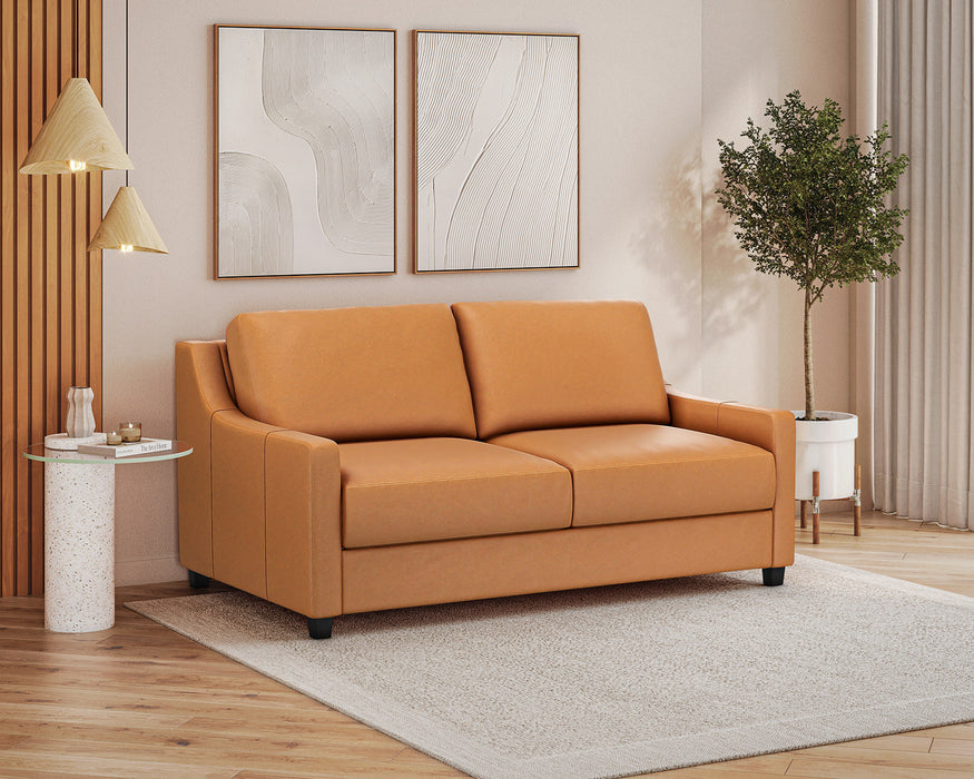Slofa The Joy Sectional Sleeper Sofa by Omnia Leather (with Storage Chaise on the RIGHT)