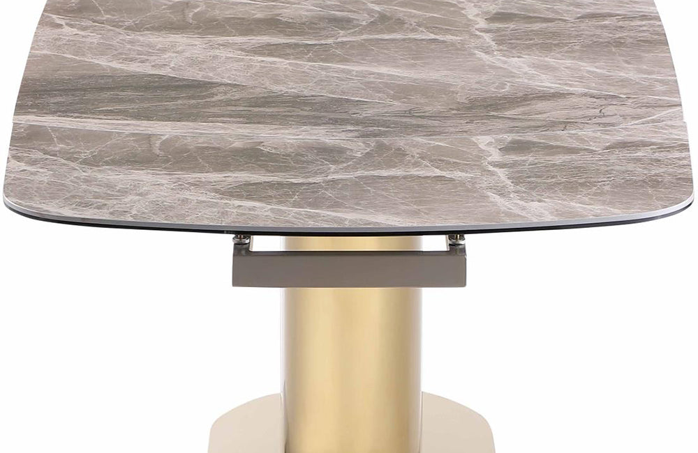 Chintaly KARLA Straight Stainless Steel Pedestal Brushed Gold