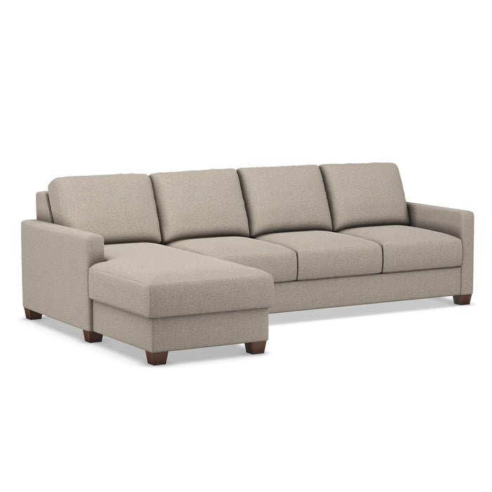 Slofa The Karma Sectional Sleeper Sofa by Omnia Leather (with Storage Chaise on the LEFT)