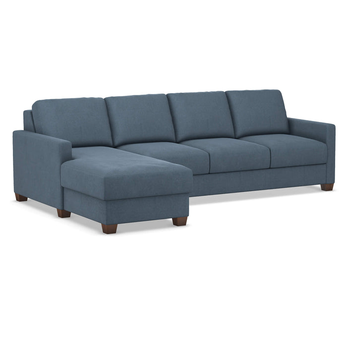 Slofa The Karma Sectional Sleeper Sofa by Omnia Leather (with Storage Chaise on the LEFT)