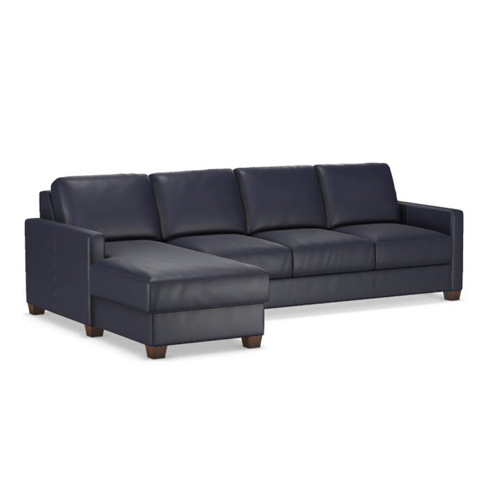 Slofa The Karma Sectional Sleeper Sofa by Omnia Leather (with Storage Chaise on the LEFT)