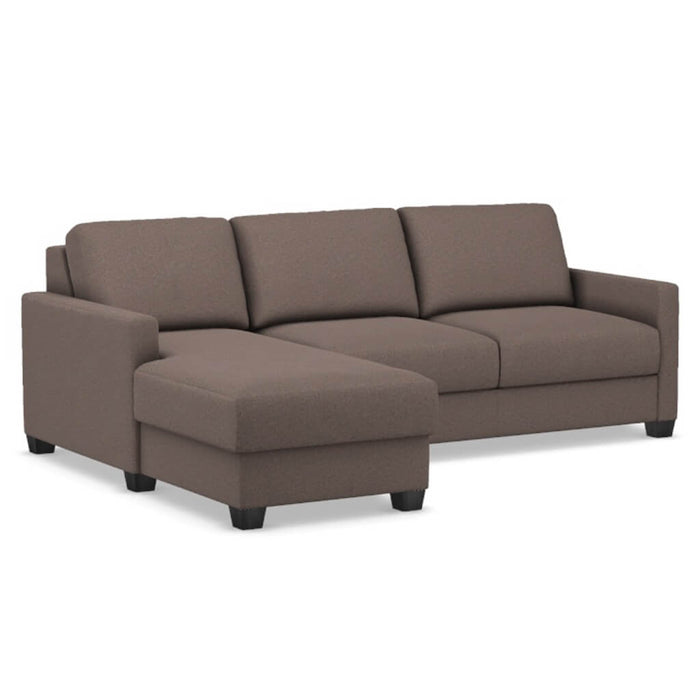 Slofa The Karma Sectional Sleeper Sofa by Omnia Leather (with Storage Chaise on the LEFT)