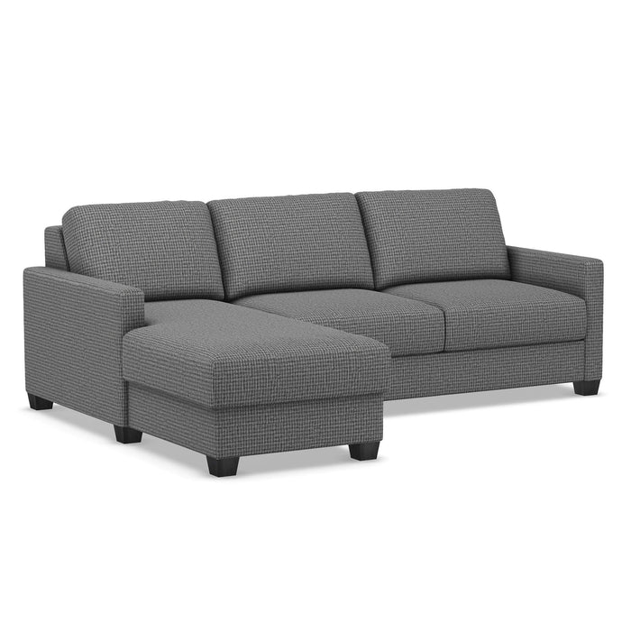 Slofa The Karma Sectional Sleeper Sofa by Omnia Leather (with Storage Chaise on the LEFT)
