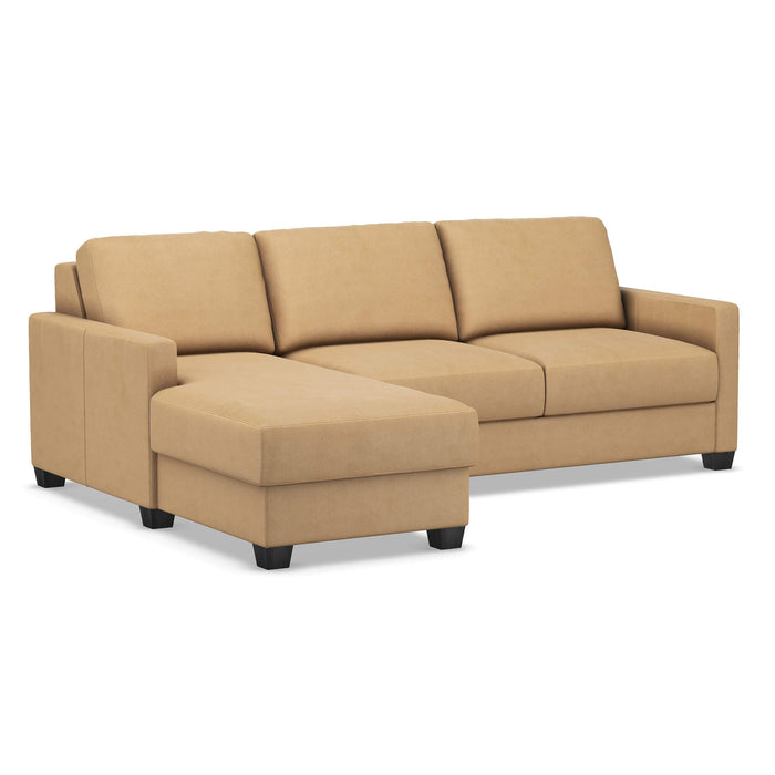 Slofa The Karma Sectional Sleeper Sofa by Omnia Leather (with Storage Chaise on the LEFT)