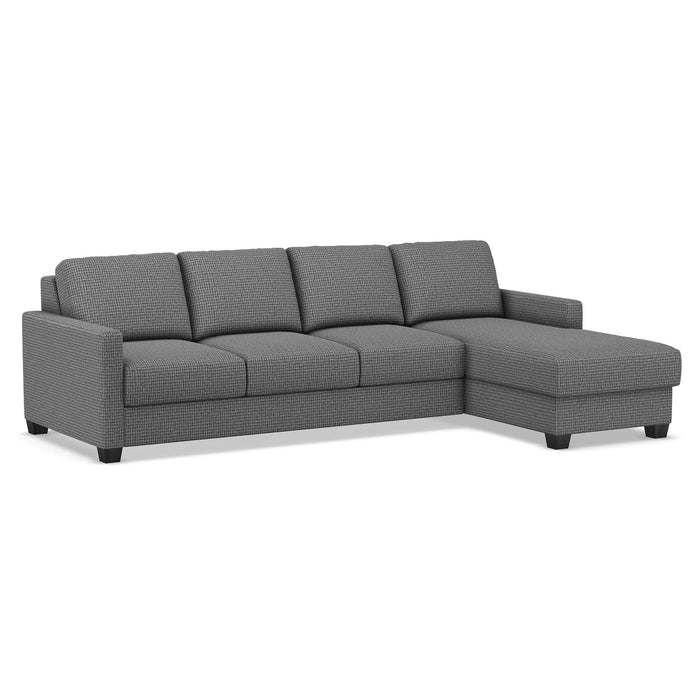 Slofa The Karma Sectional Sleeper Sofa by Omnia Leather (with Storage Chaise on the RIGHT)