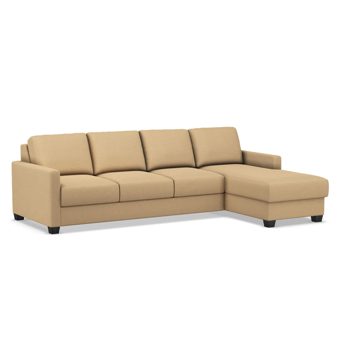 Slofa The Karma Sectional Sleeper Sofa by Omnia Leather (with Storage Chaise on the RIGHT)