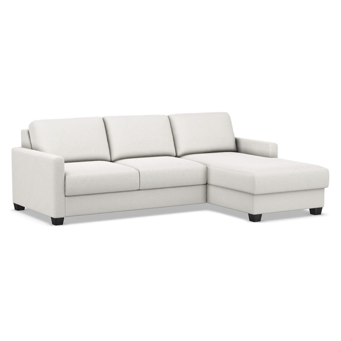 Slofa The Karma Sectional Sleeper Sofa by Omnia Leather (with Storage Chaise on the RIGHT)