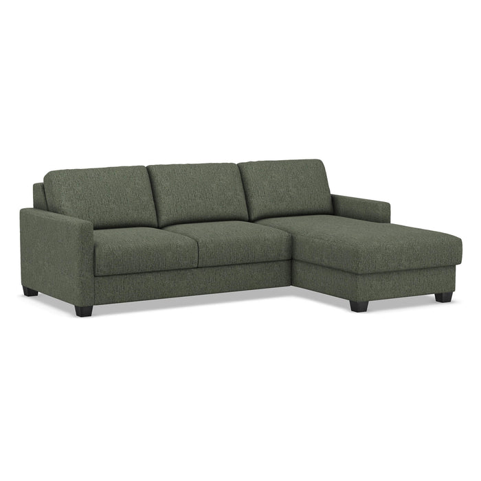 Slofa The Karma Sectional Sleeper Sofa by Omnia Leather (with Storage Chaise on the RIGHT)