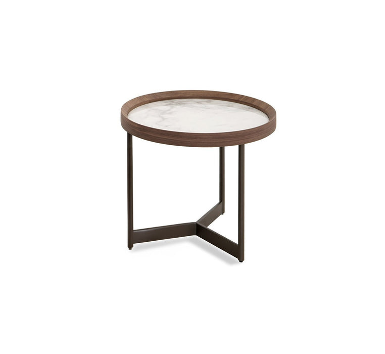 J & M Furniture LP 462B End Table in Walnut