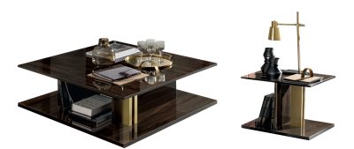 Volare Dark Walnut Coffee and End Tables