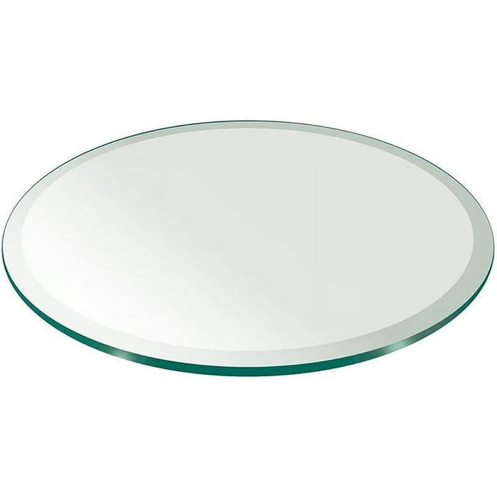 Chintaly ROUND 24"x 24" 3/8"-Thick Glass - Bevel Clear