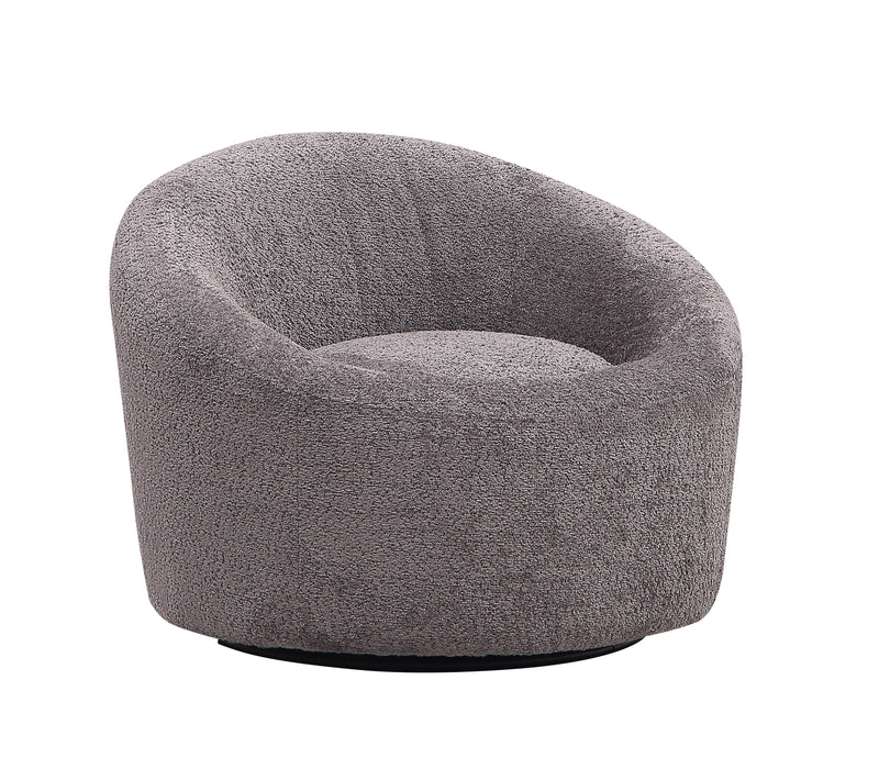 J & M Furniture Moon Chair in Dark Grey