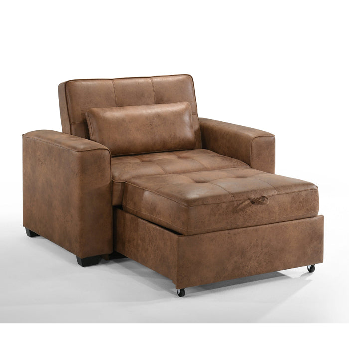 Night & Day Furniture Brooklyn Twin Sofa Sleeper - Cognac