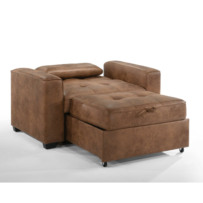 Night & Day Furniture Brooklyn Twin Sofa Sleeper - Cognac