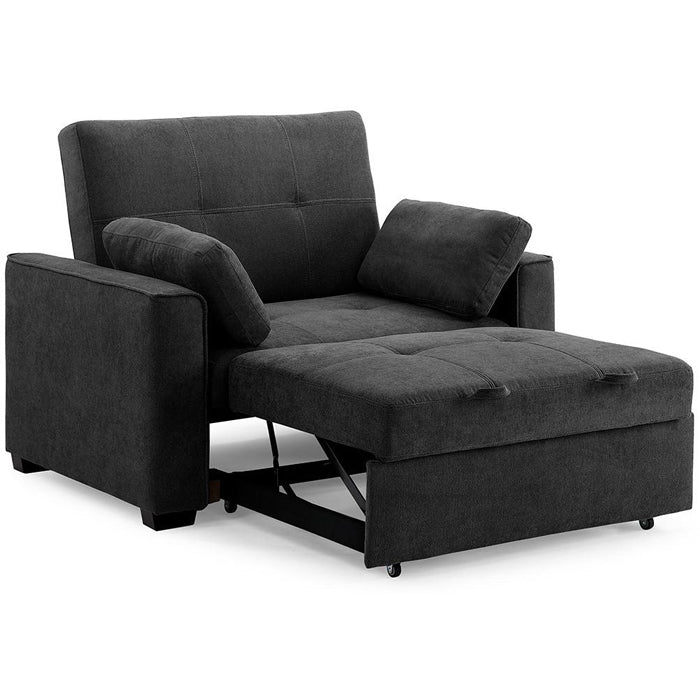 Night & Day Furniture Nantucket Twin Sofa Sleeper - Charcoal